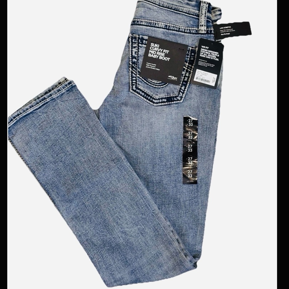 Silver Jeans Women's Light Blue Boot Cut Jeans